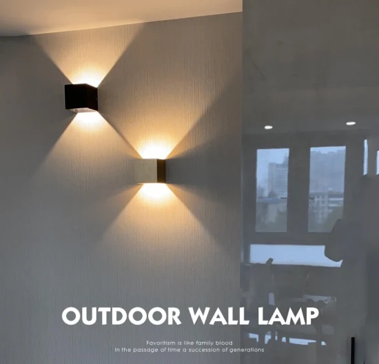 Cina Illuminazione domestica Lampada da parete decorativa a LED con luci quadrate